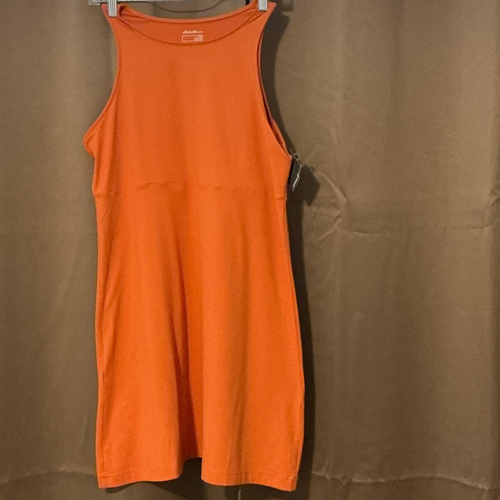 Eddie Bauer Bright Orange Scoop Neck Tank NWT